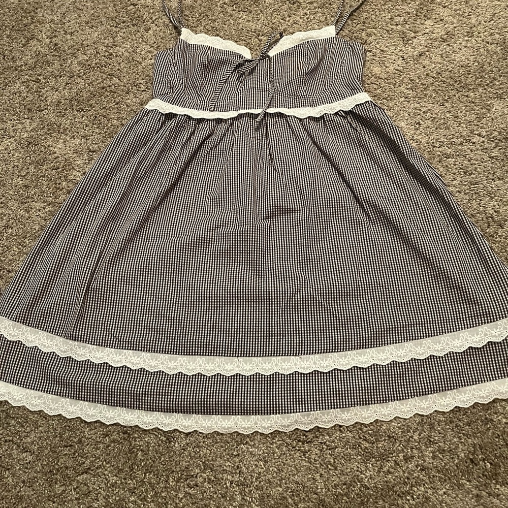 Amazon Brown and White Dress Medium, New Without Tags